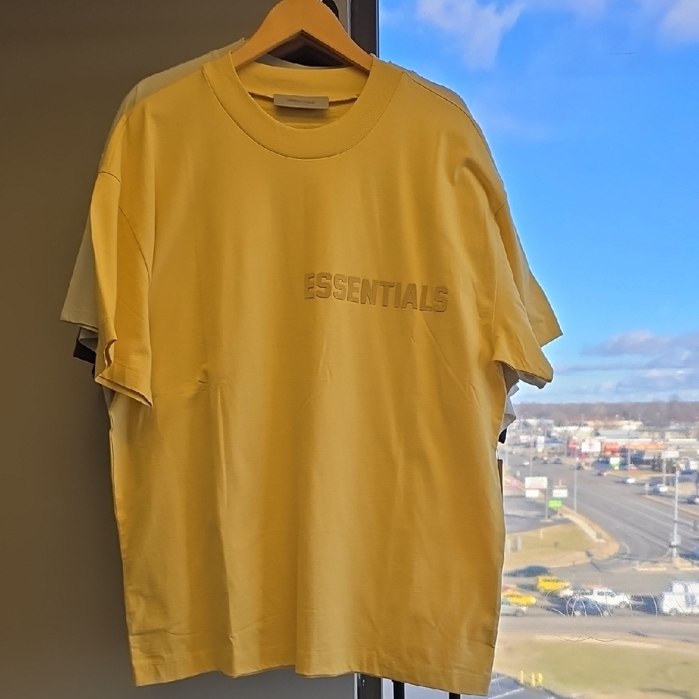 Essentials Men's Short Sleeve Tee in Yellow